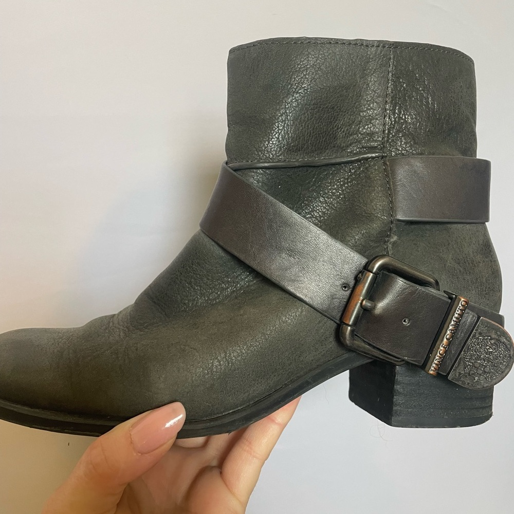 Vince Camuto Charcoal Ankle Booties